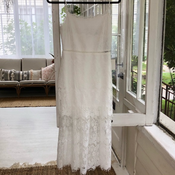 Lulus White Lace Midi Dress - Picture 4 of 8